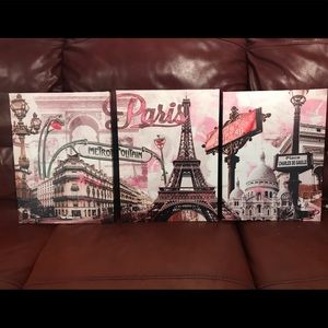 🖤Paris🖤 themed on canvas pictures 😍
